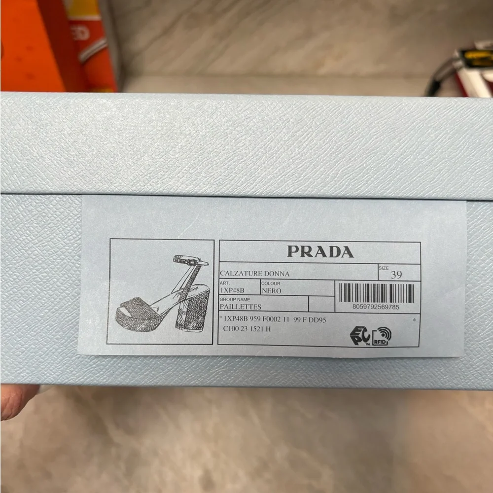 Prada sequence sz 39 new platform sandals - Picture 4 of 7